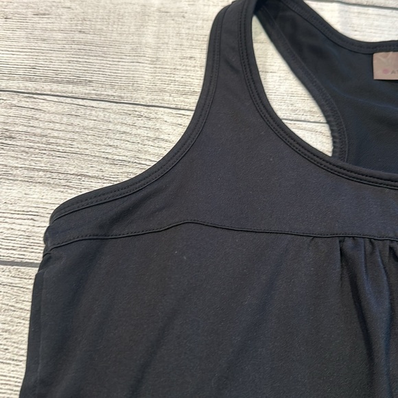 Women’s Athleta black racerback tank top approx size L see measurements - Picture 3 of 12